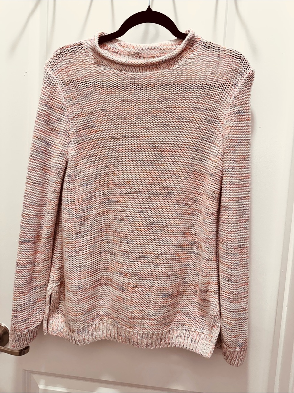 Loft space dye knit pullover sweater